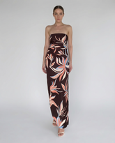 Fern Tube Ruched Maxi Dress