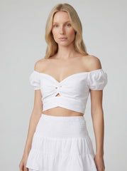 Bolero Susy Palloncino Linen Top