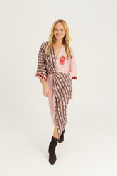 Camila Twisted Dress Red Aura