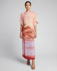 Asma Boat Neck Dress