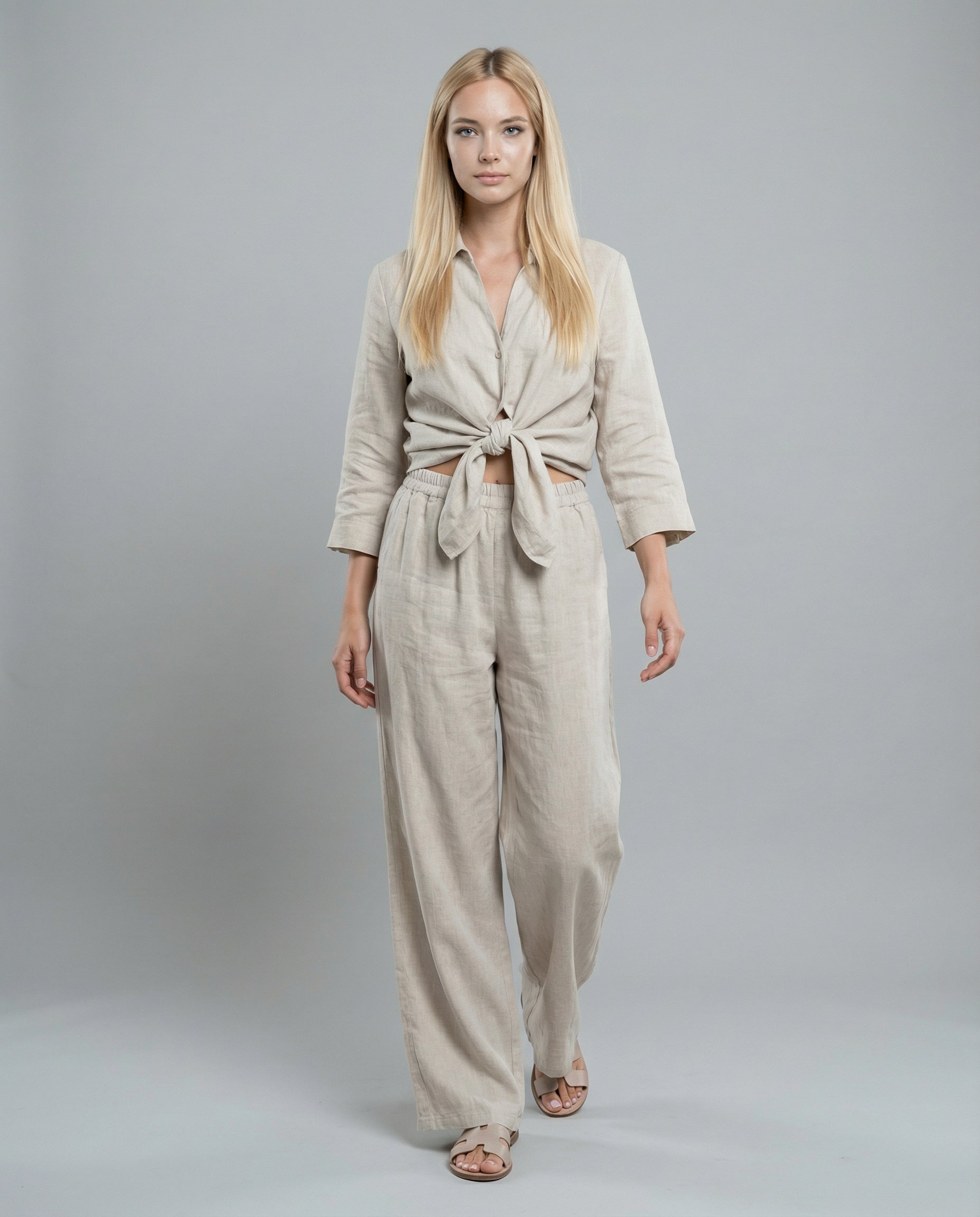 Blazer Button Linen