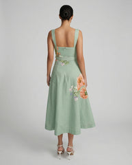 Cove Buckle Belt Midi Dress