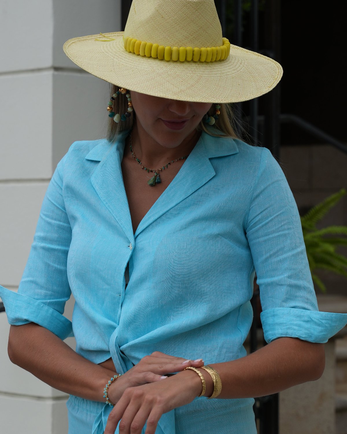 Blazer Button Linen