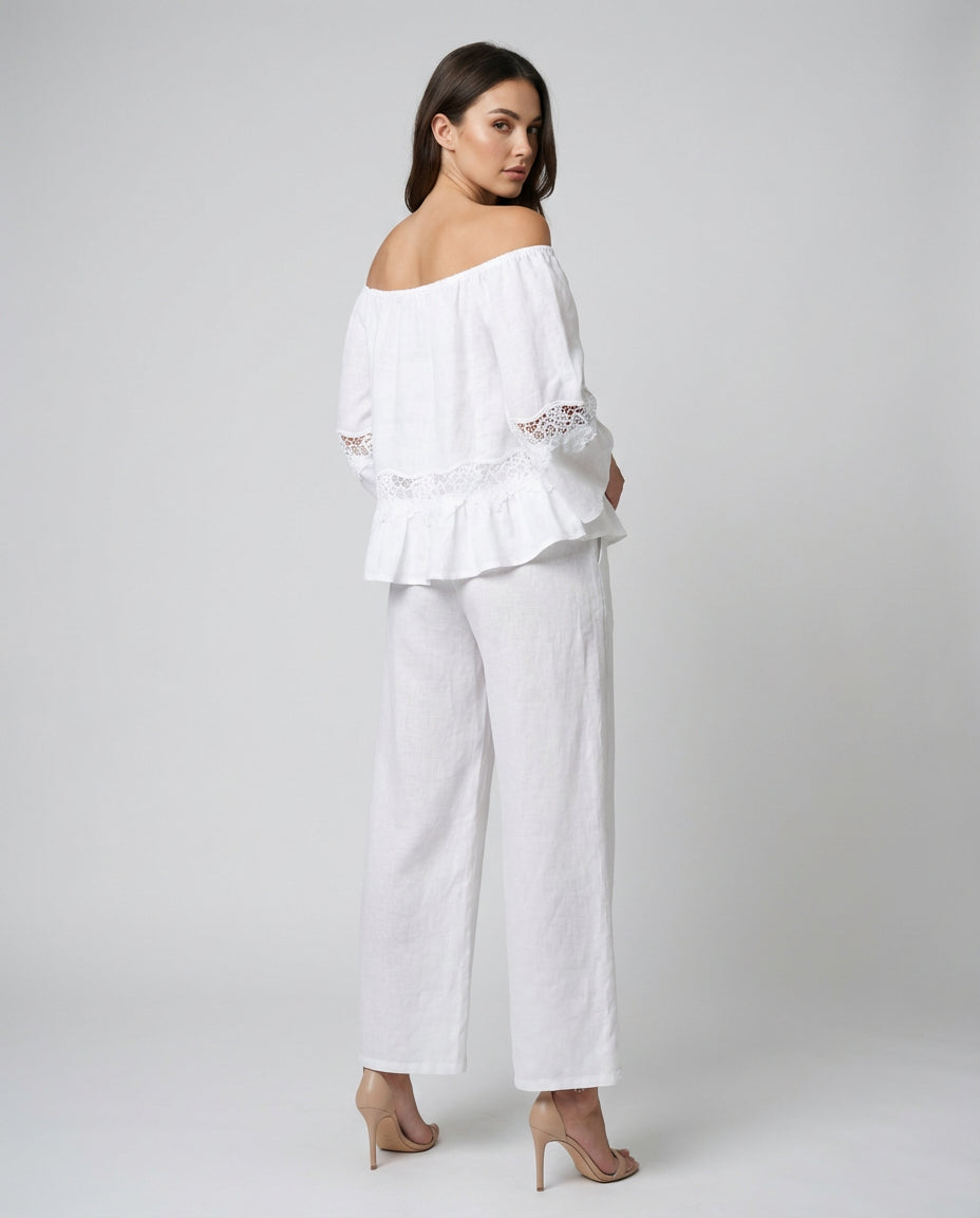 Bolero El Scollo Linen Top