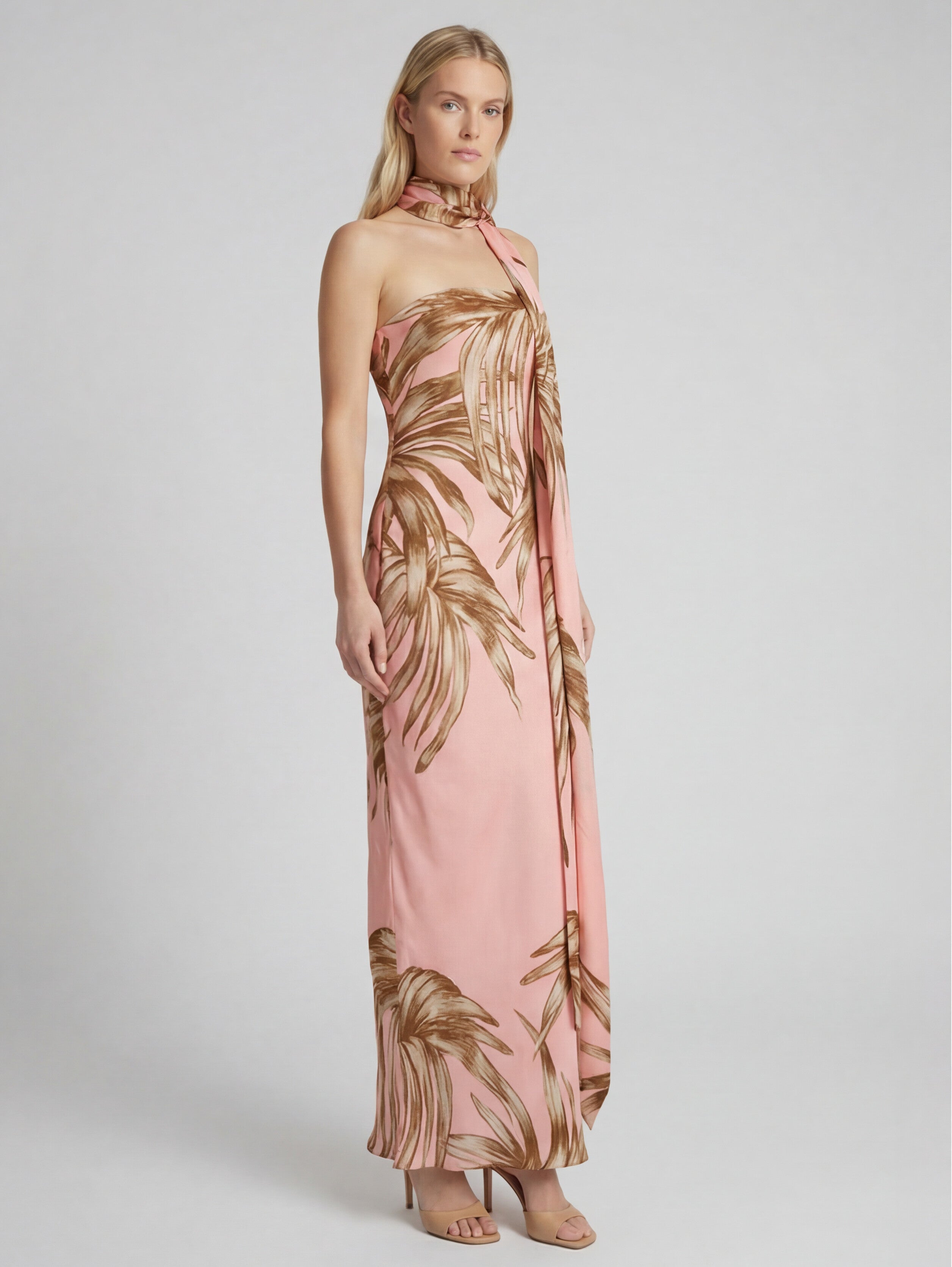 Strapless Maxi Dress Fawn