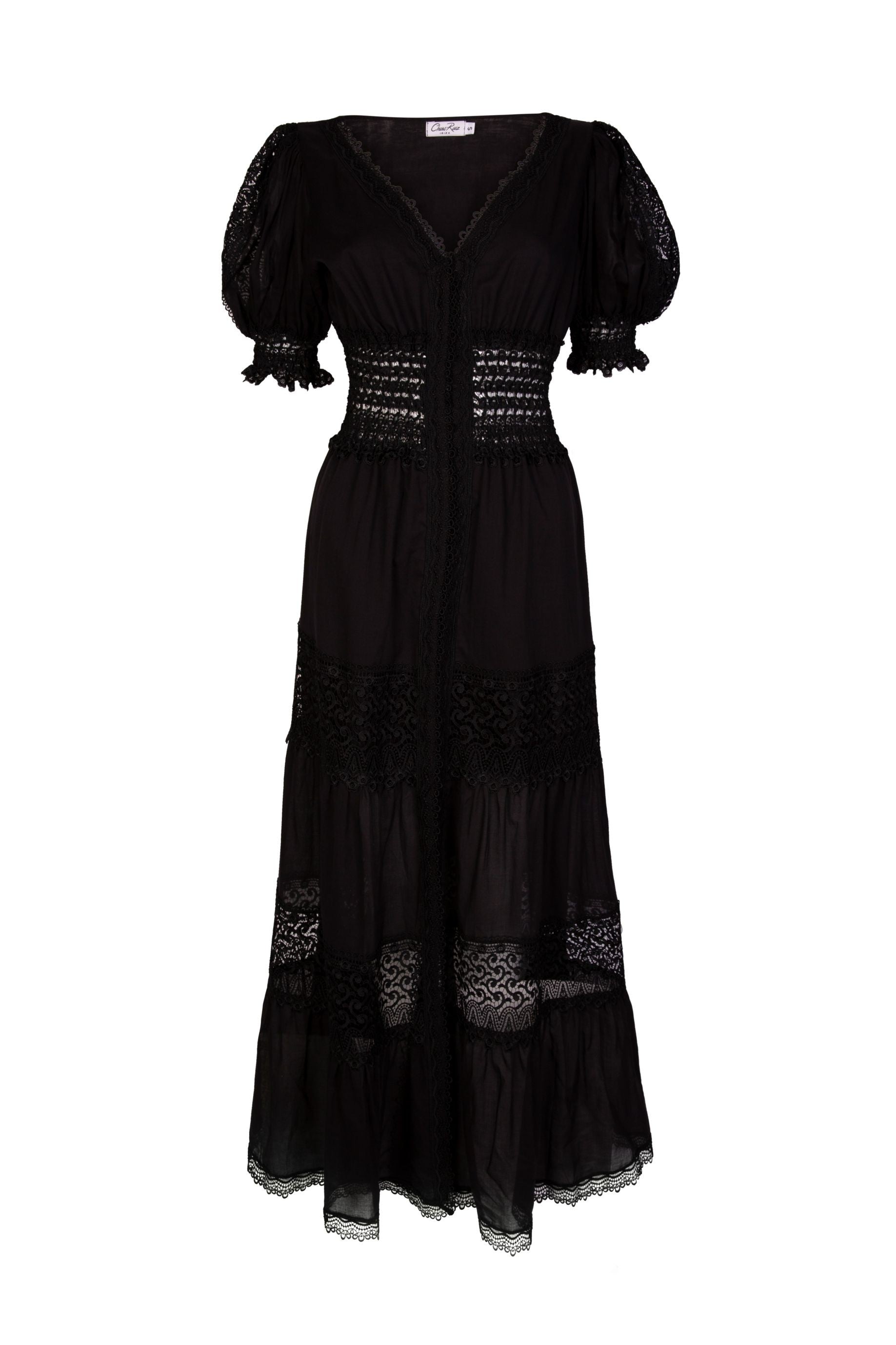 Charo Ruiz Clemence V-Neck Long Dress