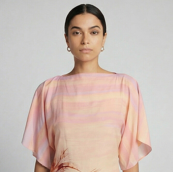 Asma Boat Neck Dress