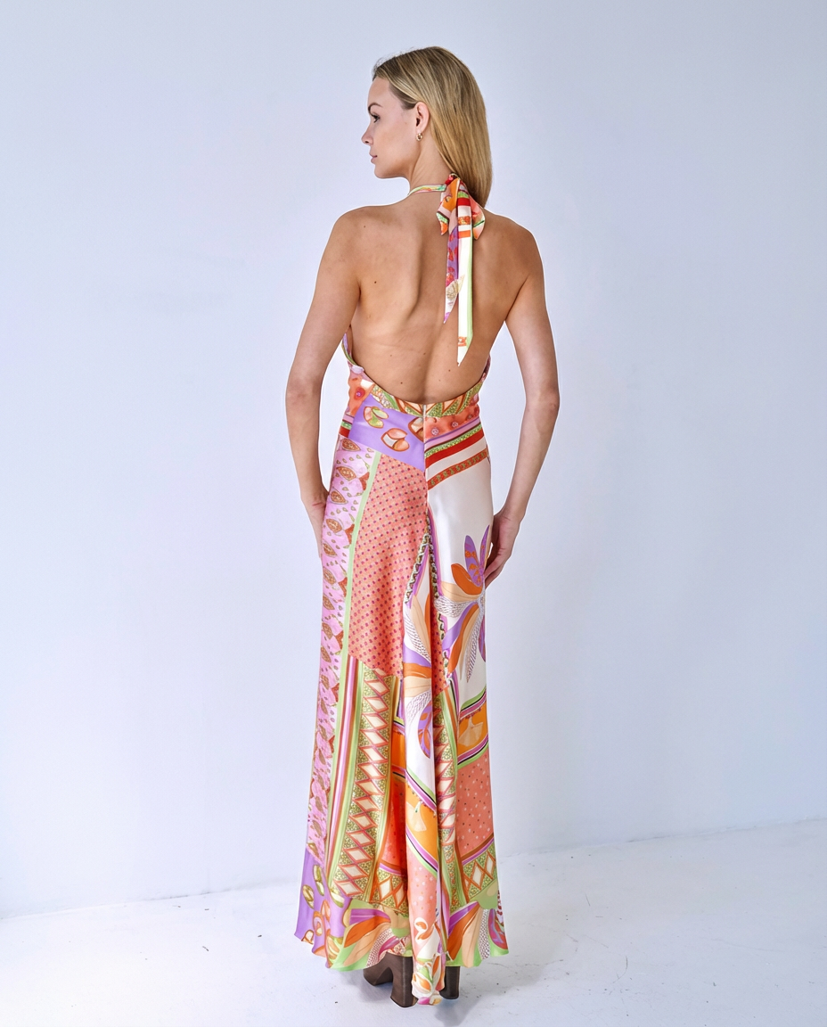 Paris Poolside Gossip Silk Dress 202C