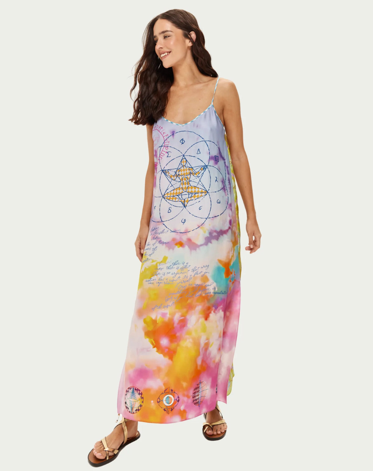Olivia Runic Whisper Camisole Dress