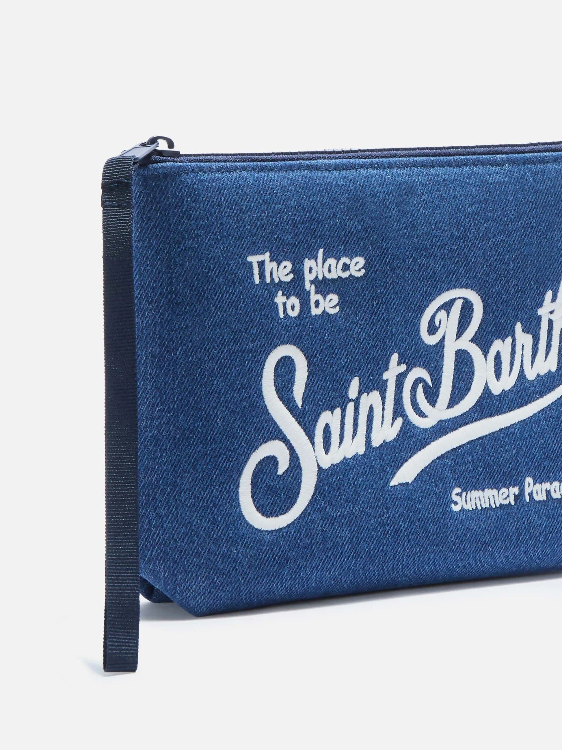 Aline Denim Pouch