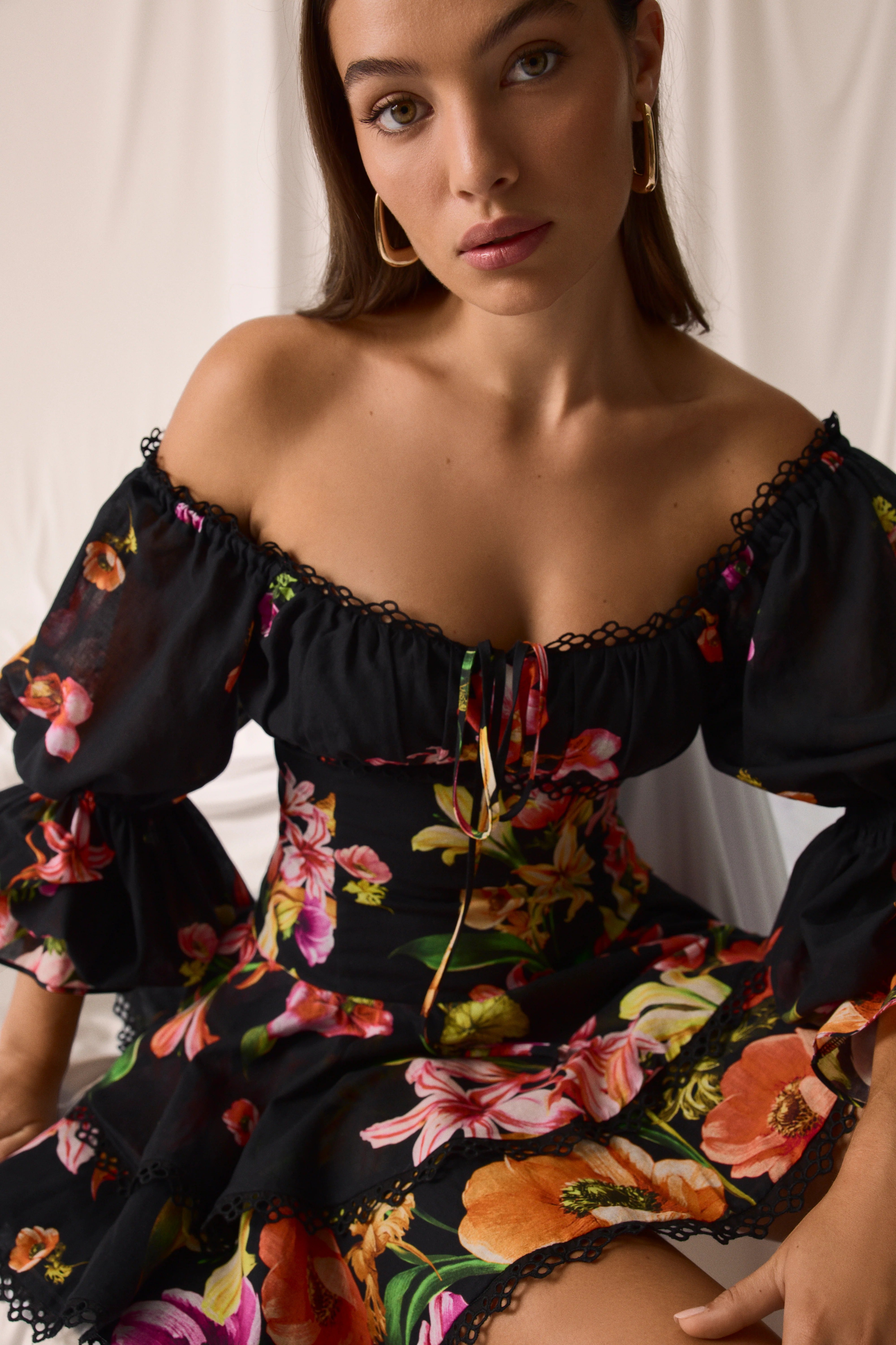 Charo Azurea Short Dress