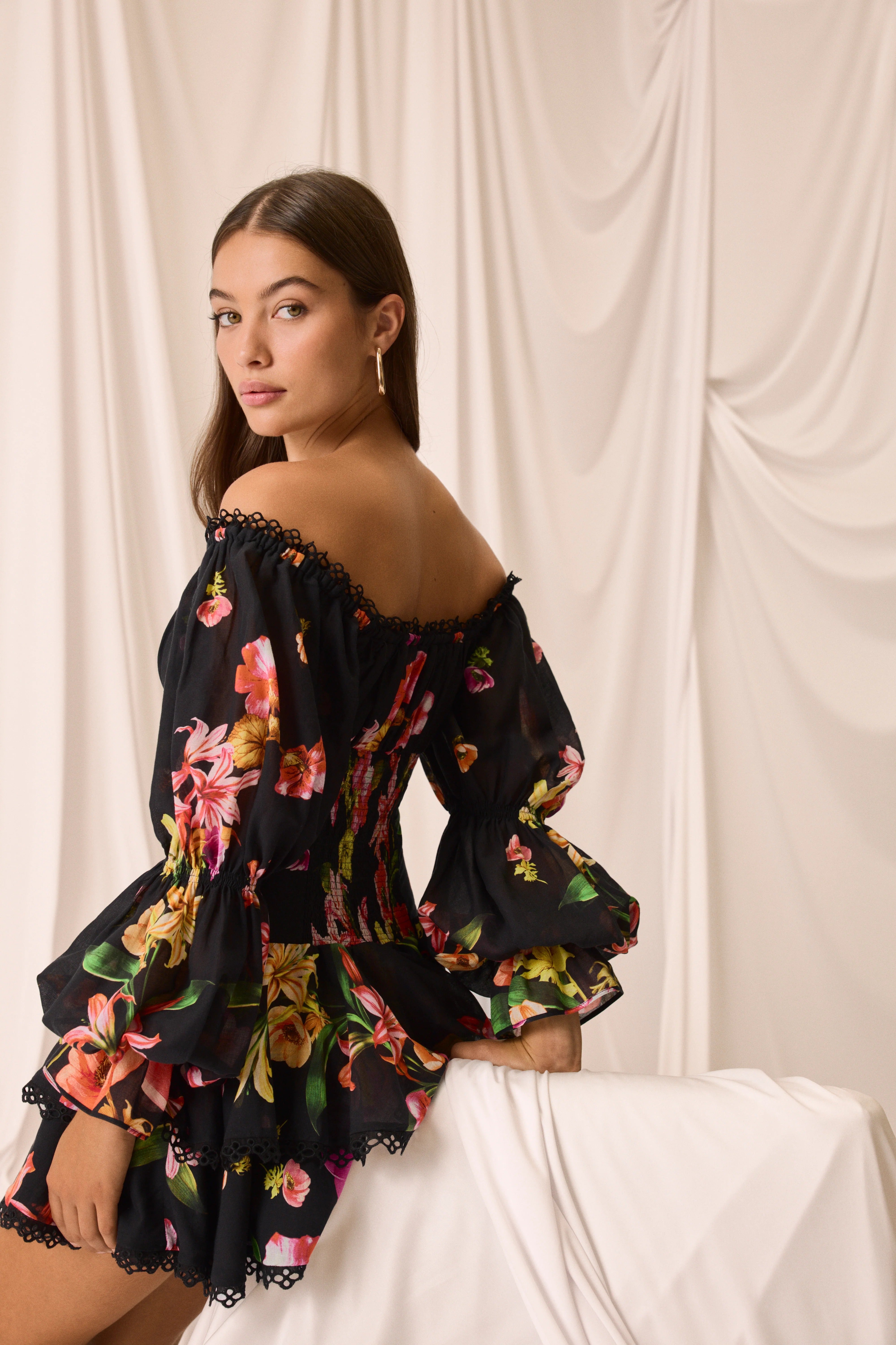 Charo Azurea Short Dress
