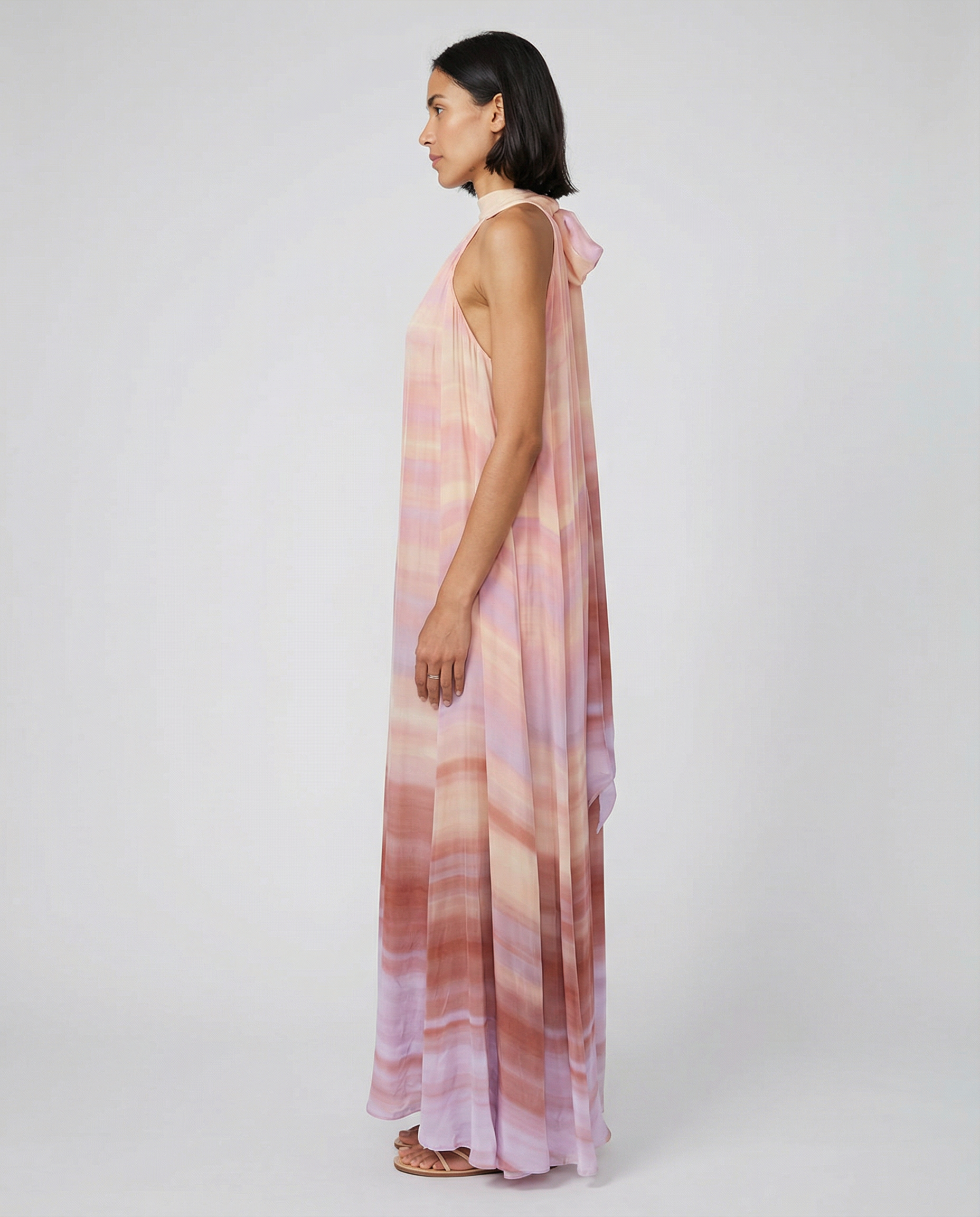 Asma Back Tie Maxi Dress