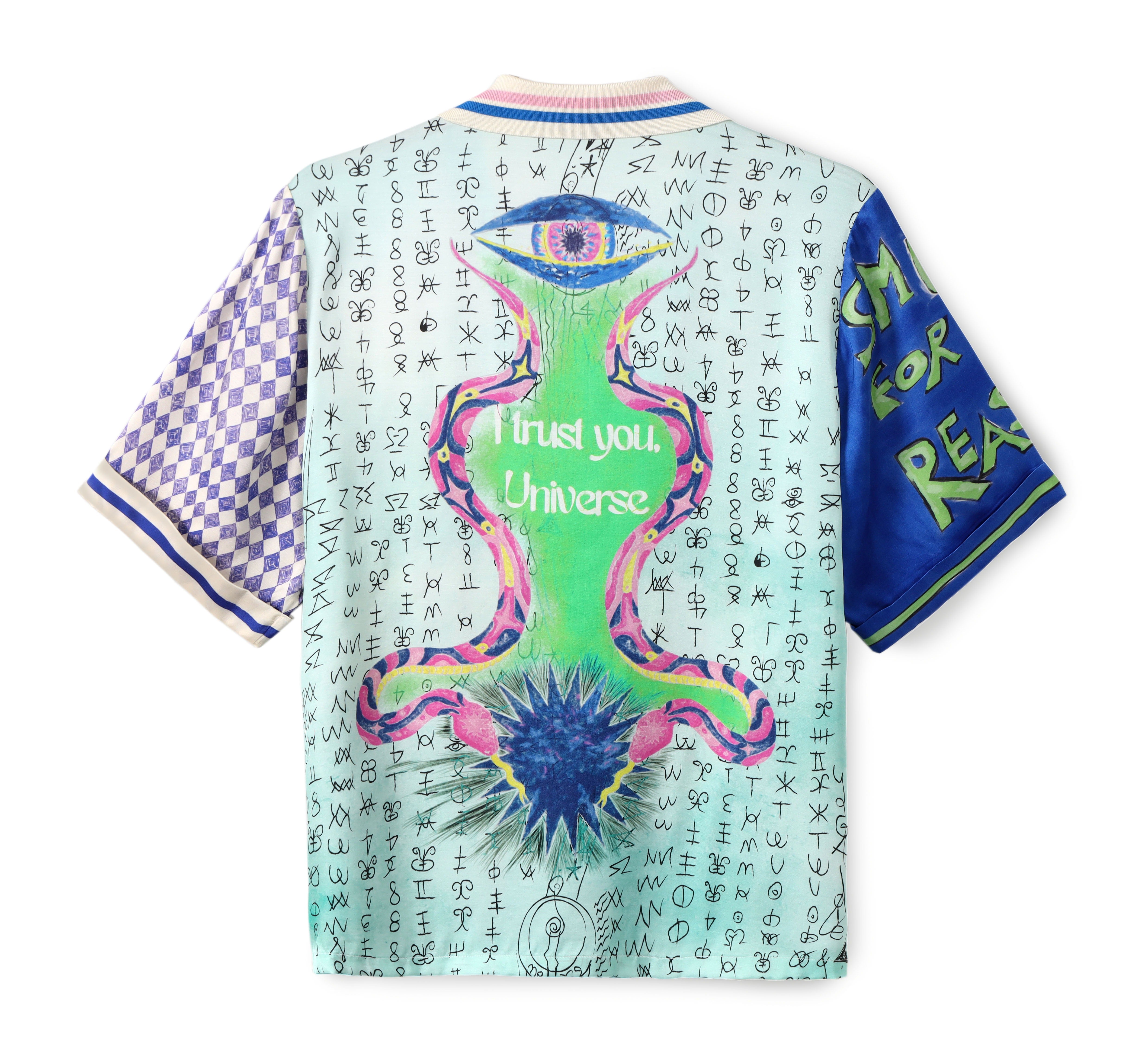 Aya Knit Runic Whisper Collar Shirt