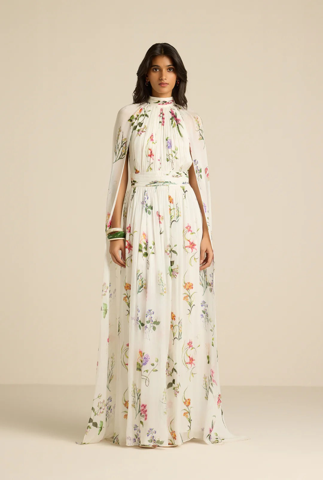 Anya Cape Maxi Dress