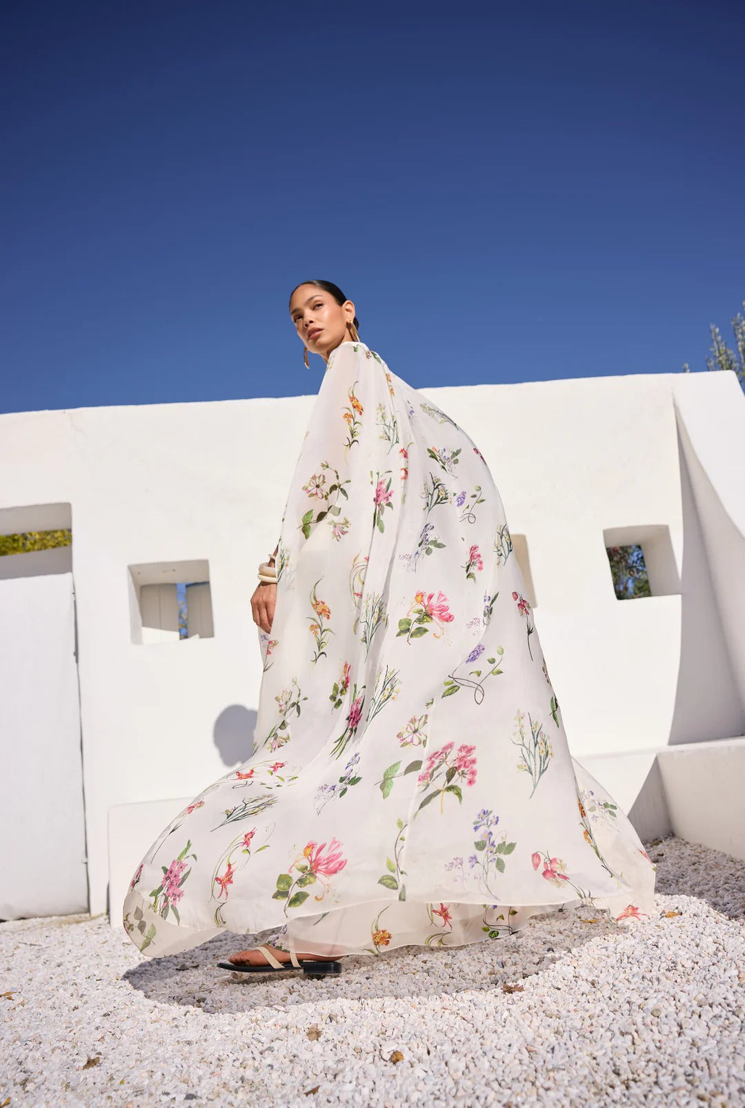 Anya Cape Maxi Dress