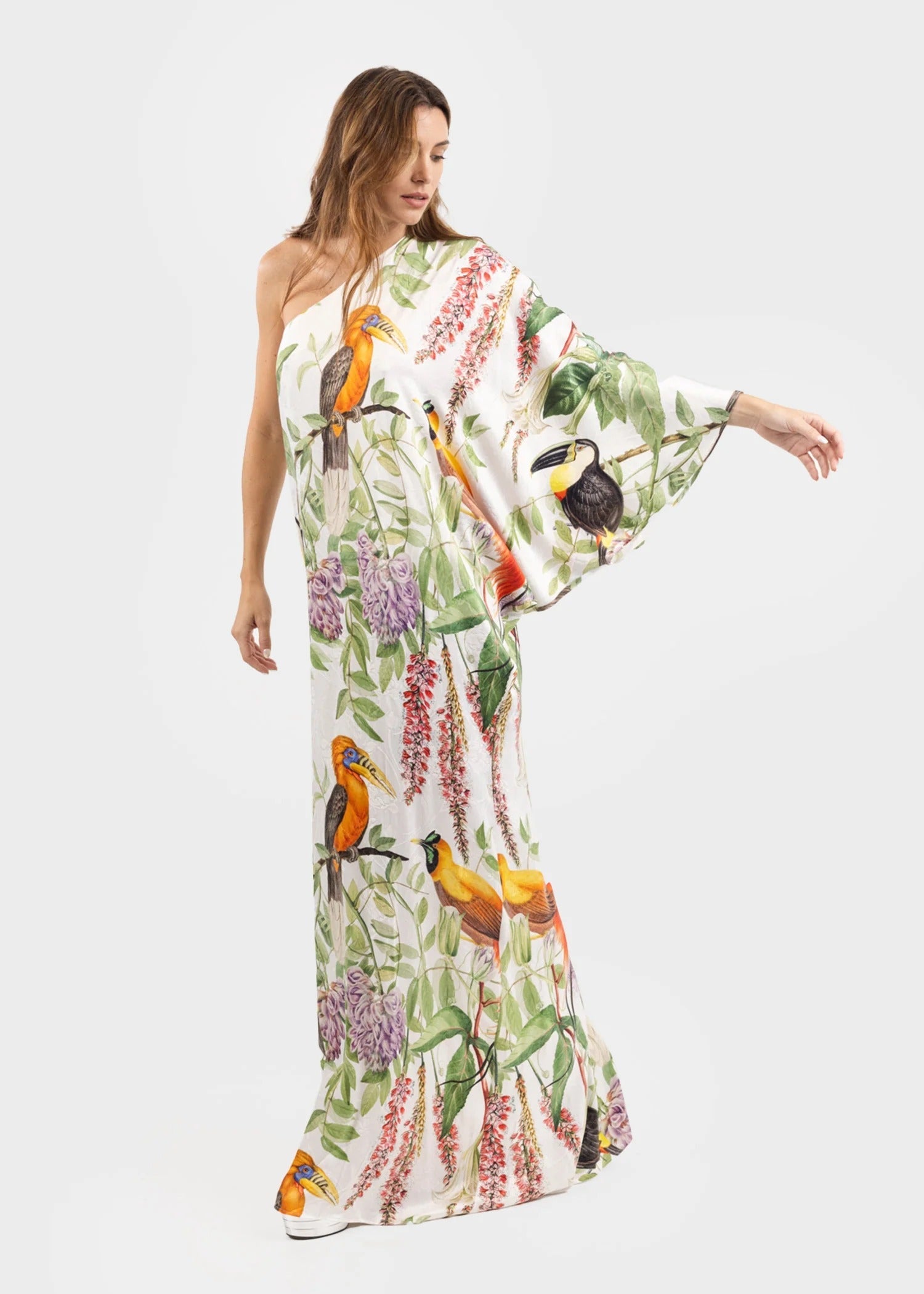 Queen One Shoulder Maxi Dress